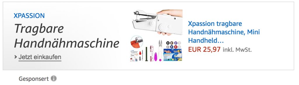 Sponsored Display Anzeige Beispiel